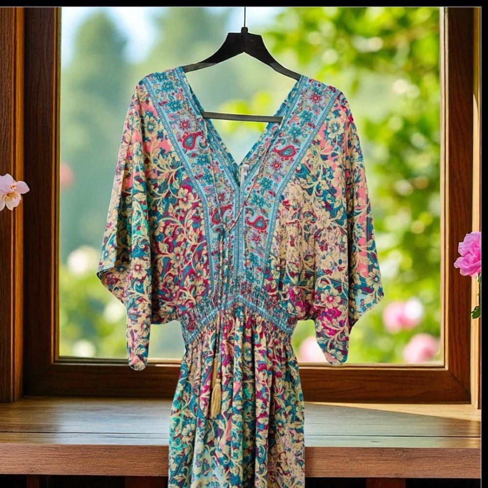 Lapogee~Floral Maxi Dress (XL) – New Without Tags - Picture 4 of 7
